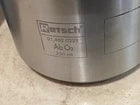 Lot of 2 Fritsch Grinding beakers 250ml type C, stainless steel PN: 01.462.0221