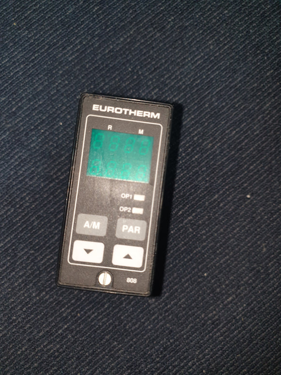 Eurotherm 808 Temperature Controller 808/D1/R1/0/0/0/QLPS/(EKMC450)/ Used